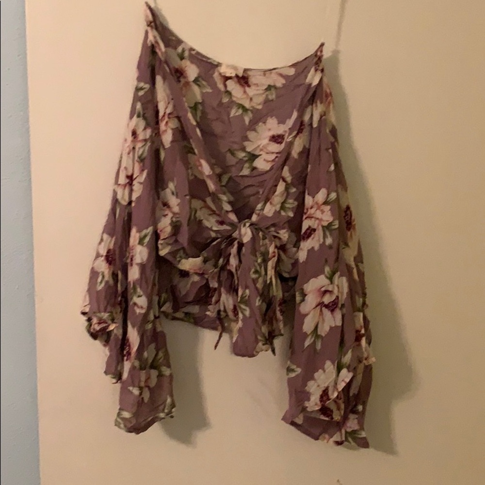 Floral print crop top